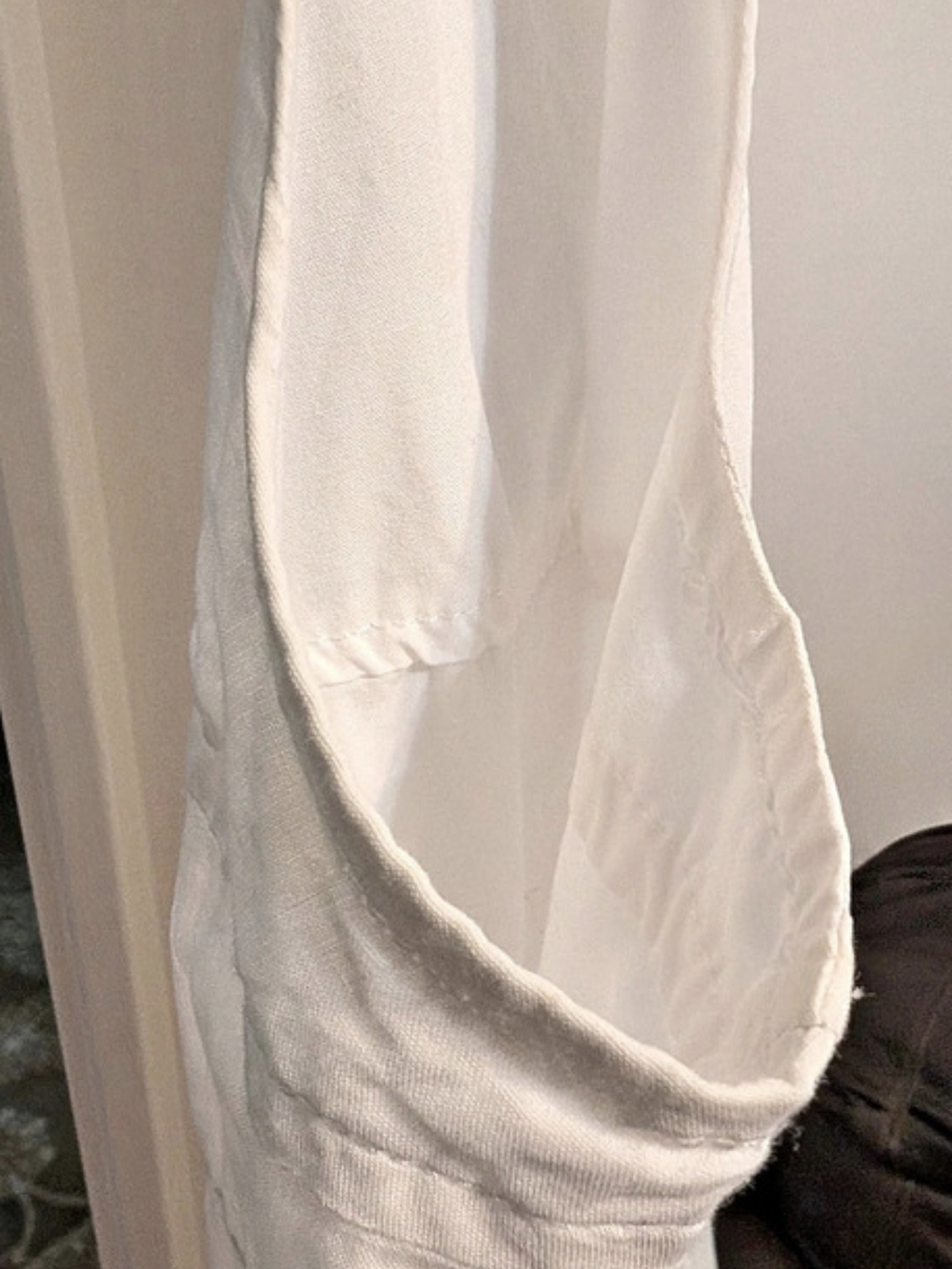 Mossino Supply Co. - Women's White Shirred Dress Size XS - Like New - Picture 8 of 11